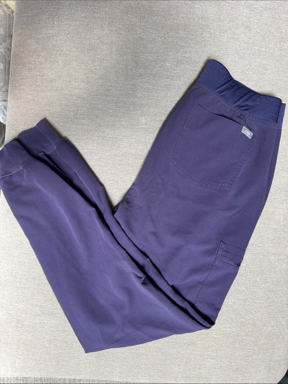 Figs Women's Purple Shadow Joggers with Drawstring - Picture 6 of 6